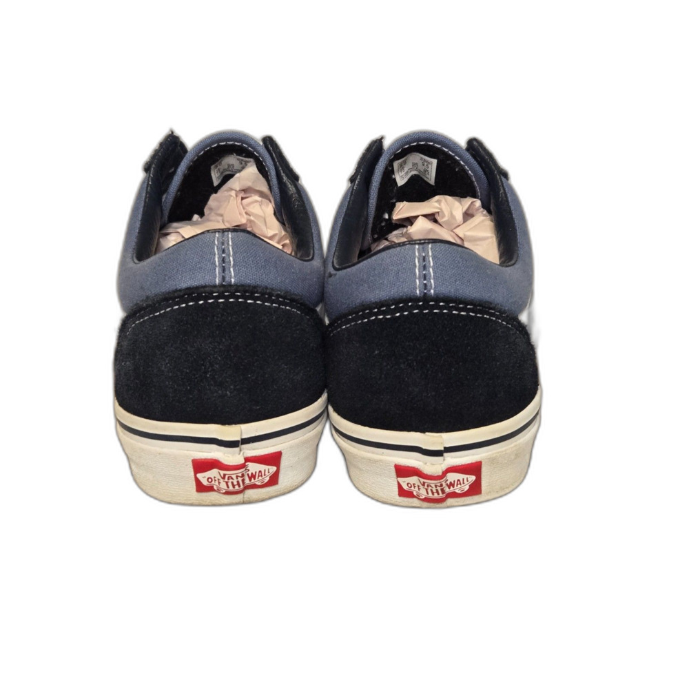 Vans Old Skool Sneakers | Navy Black Suede/Canvas | Size Men 8 Women 9.5 - Picture 4 of 8